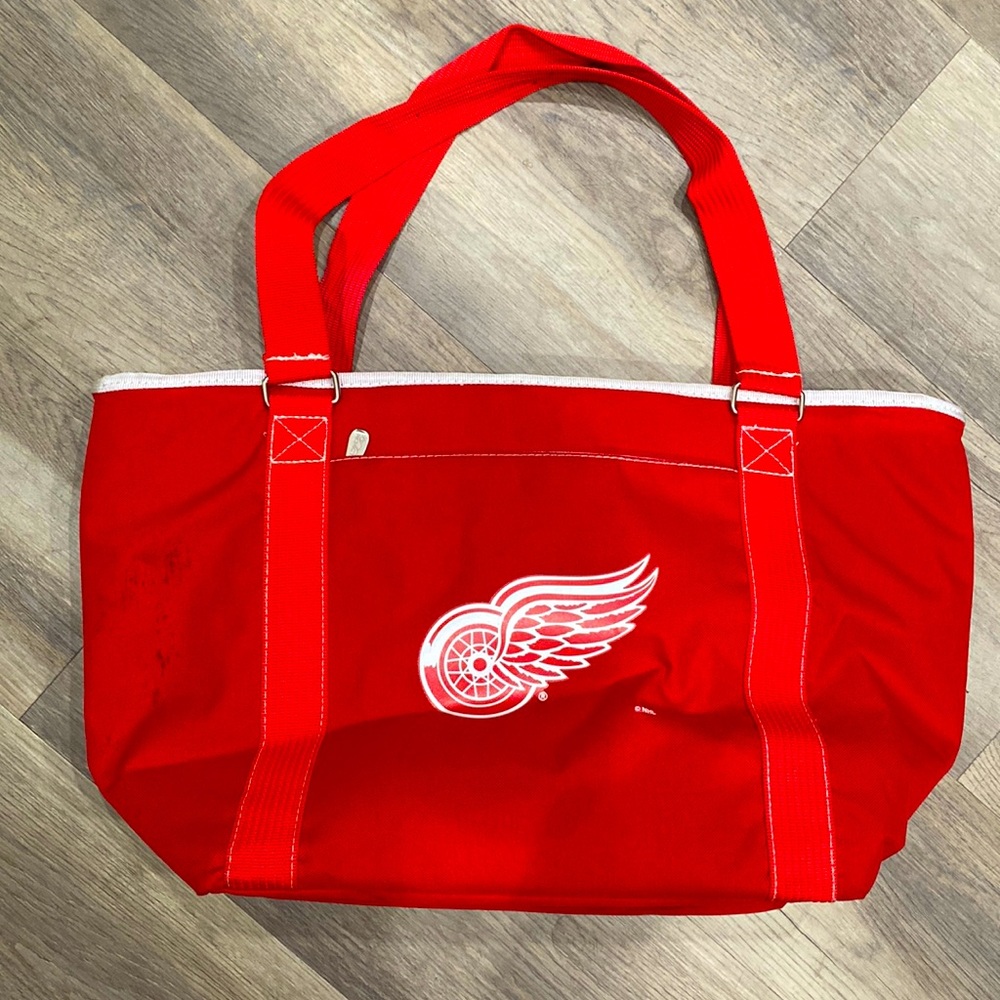 NHL Detroit Red Wings hockey medium / large tote insulated cooler bag